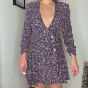 Women ZARA Floral Jumpsuit Dress